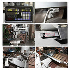 TOAUTO Digital Readout 2 Axis 3 Axis DRO Display Linear Scale 350mm 14" Precision 5um for Bridgeport/Knee Milling Lathe EDM Mill Machine