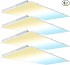 kadision 2x4 LED Flat Panel Light, 60W/50W/40W/30W/25W Adjustable, 5000K/4000K/3500K Selectable, 6600LM Dimmable LED Drop Ceiling Light Fixture, 100-277V ETL-Listed, 4-Pack