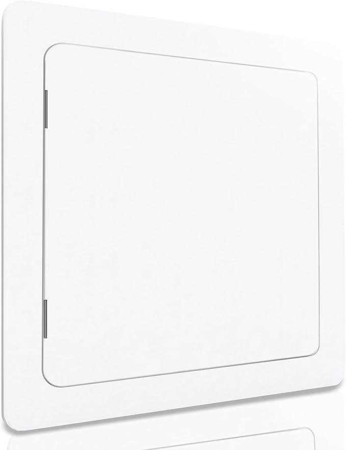 Morvat Access Panel 14x14 Inch for Drywall & Ceiling with Door, Heavy-Duty Durable ABS Plastic & Easy Install Access Box, Wall Hole Cover Plate for Plumbing & Electrical Cables & Wiring, White