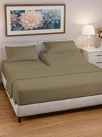 Split Head King Sheet Set – 4 Piece Flex Split Top King Sheets for Adjustable Beds - Fits 14” to 16" Mattress w/ Deep Pockets - Ultra-Soft, Breathable & Cooling - Luxury Bedding & Wrinkle Free - Khaki