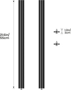TARION Modular Base Extension Rod - 43.3"/110cm Extension Pole Set (2× 21.6" Sections) Compatible with Titanrig Cart Products