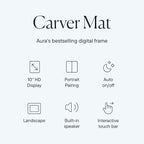 Aura Carver 10.1" WiFi Digital Picture Frame | The Best Digital Frame for Gifting | Text Photos Directly to Your Frame from Anywhere | Free Unlimited Storage | No Subscription Fees, No Ads