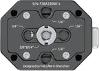 FALCAM F38 Quick Release Kit V2, Quick Release System, Base and Plate with 1/4" and 3/8" Screw Thread for Tripod, Monopod, Stabilizer, Slider - F38B3404