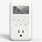 BN-LINK Indoor Digital Timer Outlet, Single Outlet 7 Day Programmable Light Switch, 3 Prong Plug in Timers for Electrical Outlets, Lamps, Fans, 8 On/Off Programs, 1 Pack, 15A/1875W, ETL Listed