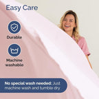 Full XL Bed Sheet Set - 4 Piece Extra Long Extended Full XL Sheets - Ultra Soft, Breathable & Cooling - Fits 8" to 16" Mattress with Deep Pockets - 54" x 80" - Wrinkle & Fade Resistant - Lavender Pink