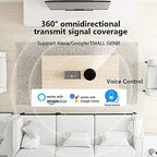 Smart IR Remote Control,All in One IR Blaster Control, Universal Infrared Remote Control for TV DVD Air Conditioner STB etc,Compatible with Alexa, Google Assistant No hub