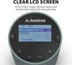 Avantree Orbit Pro - Bluetooth Transmitter for TV with LCD Screen & Remote Control, Compatible with Optical or AUX Audio Output & Smart TVs, Easy Volume Control for Airpods & Other Headphones