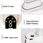 Steamer Iron,3-speed Adjustment Electric Ironing Machine 180° Rotatable Wet & Dry for Powerful Clothes Wrinkle Removal