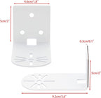 Sumnacon 3PCS Wall Mount Camera Shelf- Metal Small Wall Shelf with Adhesive,Universal Small Floating Shelf for Security Cameras, Speakers,White