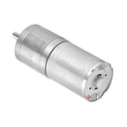 25mm DC 12V 25GA 370 Low Speed Metal Gear Motor for Electronic Locks Robots Electric Curtains and Doors Metal Gears Quiet High Performance for Mixers Monitoring Equipment and Pet Feeders