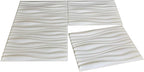 Art3d Decorative 3D PVC Wall Panel for Interior Décor, 6-Pack 24.6 x 31.5 in., Wave 2