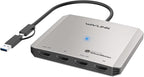 WAVLINK 4-Port HDMI Splitter, USB C to Quad Monitor 4K Adapter, Universal USB A to HDMI Extended Dual Triple Display for Windows, Mac M1/M2/M3/M4 Driver Required
