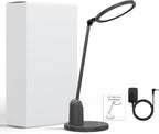 Desk Lamps for Home Office with Stable Base, 1000LM Ultra Bright Eye-Caring LED Desk Light, 3000K-6000K Dimmable Table Lamp with Stepless Dimming & Timing Function for Work, Reading, Bedroom, Bedside