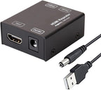 DTECH HDMI Signal Amplifier Booster Repeater 4K 60Hz YUV 444 18Gbps 1080P HDCP 2.2 CEC 3D 4K2K Extender Boost up to 164 Feet Compatible with VR TV Box Blu-ray Player HDTV Monitor Projector Computer