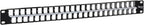 ICC 48 Port Blank Keystone 1U Patch Panel with 19” Metal Rackmount Housing for Slim Profile Keystone Jacks (Sold Separately), UL Listed, IC107BP481