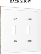 Bvtewkhz Black Cat Vintage 2 Gang Double Toggle Decorative Outlet Covers Light Switch Plate Electrical Receptacle Switchplate For Bathroom Kitchen Bedroom
