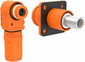 1 Set Battery Energy Storage Connector, 60A 10mm² High Current Connectors Quick Plug Terminal Orange Right Angle Plug and Socket IP67 Waterproof Power Adapter Crimping Wiring (60A, Orange)