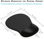 ErgoComfort Gel Wrist Rest Mouse Pad-Ergonomic Office Mousepad with Wrist Support-Non-Slip, Design Desk Accessories Mat for Home&Game Decor (08Sunset Fade)