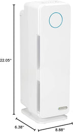 GermGuardian Air Purifier for Homes with Pets, H13 Pet HEPA Filter, Removes Pet Dander, Dust, Allergens, Smoke, Pollen, Odors, Mold, UV-C Light Helps Reduce Germs, 22 Inch, White, AC4300WPT