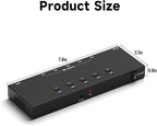 RuiPuo 5Port HDMI Switcher 8K@60Hz 5In 1Out HDMI Selector with IR Remote Supports Full HD 4K/1080P/3D & HDCP2.2 for Switch,Xbox,PS4/PS5,Fire Stick,Roku,Apple TV etc.