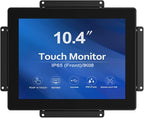 GreenTouch 10.4 inch 10 Points Front Waterproof Industrial Open Frame PCAP Touch Screen LCD Display Monitor 800x600 Black
