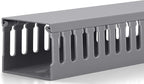 ZhiYo H2 x W2.4in Professional Server Rack Cable Management Raceway, 95in(4X L23.6in) Cable Raceway Kit, Electrically Safe PVC, Open Slot Wire Cord Hider for Under Desk/Computer/Network Cords