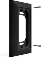 Hidden River Lab Genuine Wall Plate for Ring Video Doorbell Wired(Model 5AT3T5) - Premium Ring doorbell Mount - Black