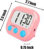 2 Pack Classroom Timers for Teachers Kids Large Magnetic Digital Timer Blue Pink