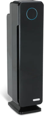 GermGuardian Air Purifier for Home with HEPA Pure Filter, for Wildfire Smoke, Pet Dander, Pollen, Odors, Large Rooms Up To 870 Sq. Ft., Removes 99.97% Pollutants, UV-C Light, 28", AC5350B, Black
