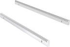 Blütezeit Galvanized Steel Gear Rack 8mm Thickness 1.64ft 2 Pieces Including Mounting Hardware Total 3.28 Feet Teeth Track for Sliding Gate Operator