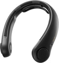 JISULIFE Portable Neck Fan Upgraded, Neckbrace Personal Hands Free, 5 Speed Gears Adjustment, 5000 mAh Wearable Bladeless Quiet Rechargeable for Outdoor Indoor, Gifts for Women Men- Black