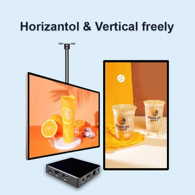 Lunzn Adertising Media Player Box Commercial Display Mate Remote Publish Menu AD 2+16G Digital Signage Box (YM06 / 2+16G)