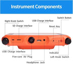 PQWT L4000 Underground Water Leak Detectors Indoor Outdoor Wall Water Pipe Detector Machine Multi Sensor Acoustic Pipeline Leakage Detection Kit Noise Reduction Headphone Smart Touchscreen Carry Case