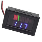 Battery Charge Level Indicator Car Battery Capacity Meter Tester Checker 12V-72V Blue Motorcycle Checker Auto Tester Fuel Gauge Indicator