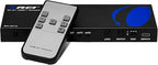 OREI 8K eARC HDMI 2.1 Switch 4x1, Switcher with Audio Extractor UltraHD Supports Upto 4K @ 120Hz PS5, Xbox, Gaming, Remote Contorl IR EDID HDCP 2.3 - Optical Out, L/R Headphones (BK-401ARC)