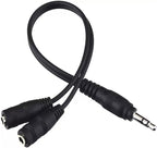 ienza Headphone Splitter for 2 Headphones/Aux Splitter 1 in 2 Out / 1 Audio Jack to 2 Speakers or Headphones (3.5mm TRS Male to 2 3.5mm TRS Female)