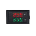 KETOTEK Digital AC Voltmeter Panel Mounting Meter AC80-300V Frequency Counter 45.0-65.0 HZ LED Display Voltage Volt Frequency Meter Tester Gauge