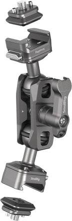 SMALLRIG Quick Release Magic Arm with 360° Ball Head, Articulating Magic Arm with 1/4"-20 Screws & Detachable Locating Pins, Max Payload 5.5kg / 12.1lbs, for Monitor, Camera Cage, HawkLock H21