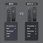 BOXPUT BPR1S BT Remote IR Learning Remote with Air Mouse and Voice Control Universal Replacement Remote for ATV Android Box TV Stick Set-Top Box