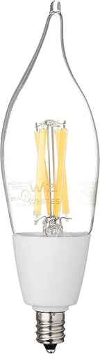 WiZ Clear 40W BA11 Tunable White Filament LED Smart Candle-Shaped Bulb - Pack of 1 - E12- Indoor - Connects to Your Existing Wi-Fi - Control with Voice or App - Matter Compatible