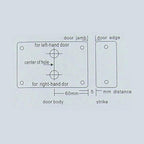 [Upgrade Version] AMOCAM Electric Electronic Door Lock 6pcs Computerized Doted Keys DC 12V Stainless Steel E-lock Support Wooden Glass Metal Door for Video Door Phone Doorbell Intercom Access Control