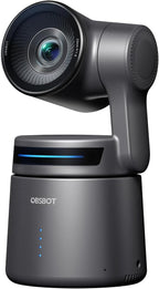 OBSBOT Tail Air NDI Streaming Camera 4K, AI Tracking PTZ Camera with Intelligent APP, Gesture Control, HDMI/USB-C/Wireless Webcam, Video Camera Live Stream for YouTube, Church, Worship, Creator, etc.