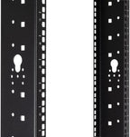 NavePoint 25U 2 Post Open Frame Server Rack for 19 Inch Equipment, AV, Networking, Data & IT Devices, 2-Post Rack 25U 881lbs Weight Capacity, Black
