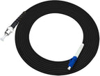 Jeirdus 100M LC to ST Outdoor Armored Simplex SM Fiber Optic Cable Jumper Optical Patch Cord Singlemode 9/125 100Meters 328ft LC-ST
