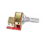 Double Gang Potentiometer Sound Control Module B10K/B50K/B100K for Auditory Projects Stereo Adjustment Board Double Gang Potentiometer