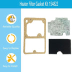 Irnyso Replacement Heater Filter Gasket Kit 154822 output filter154003, input filter 147019 ， gasket 147012 Fits Toro, Lawn Boy, Port Heat、 Mr Heater, All Pro and Universal oil fired heaters