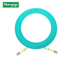 Fibergaga 1m(3ft) OM3 LC to LC Fiber Patch Cable,10GB/40GB Multimode Duplex 50/125µm 2.0mm Fiber Optic Cable Length Option: 0.5M(1.6ft)-100M(328ft)