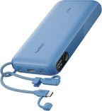 Belkin Portable Charger, USB-C Power Bank 20,000mAh w/ 2X USB-C Ports & 1x A Port, Digital Battery Display, 20W Charging - iPhone 17, Air, Pro, Samsung Galaxy S25, Pixel 10, iPad, & More - Blue