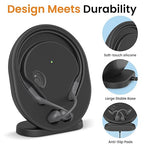 FEFAIA Wireless Charger Station Compatible with Shokz OpenRun Pro/OpenRun Standard Mini, 3.93ft Magnetic Charger Cable Charging Stand Holder Dock USB Power Cord Replacement for Shokz Headphones