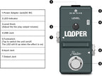 Rowin Tiny Looper Electric Guitar Effect Pedal 10 Minutes of Looping Unlimited Overdubs